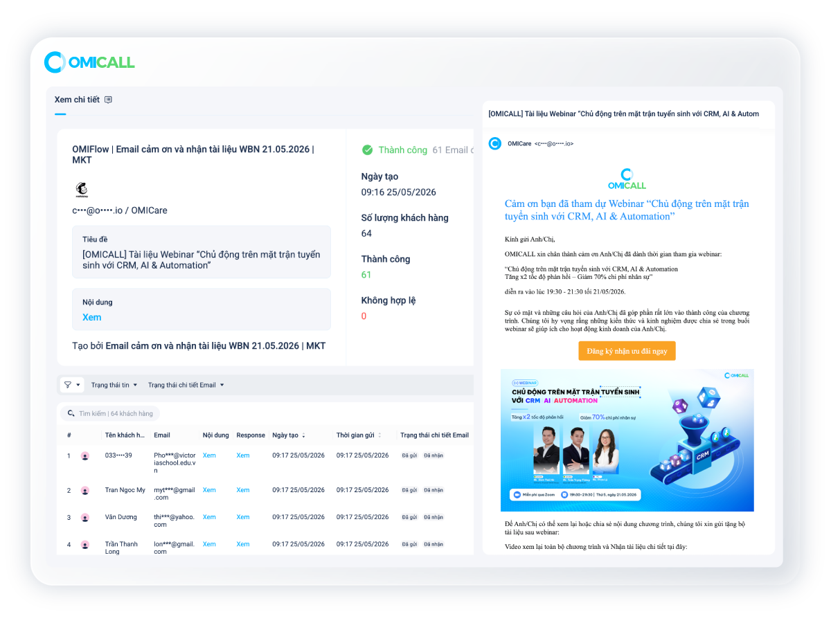 Email editor kéo-thả
