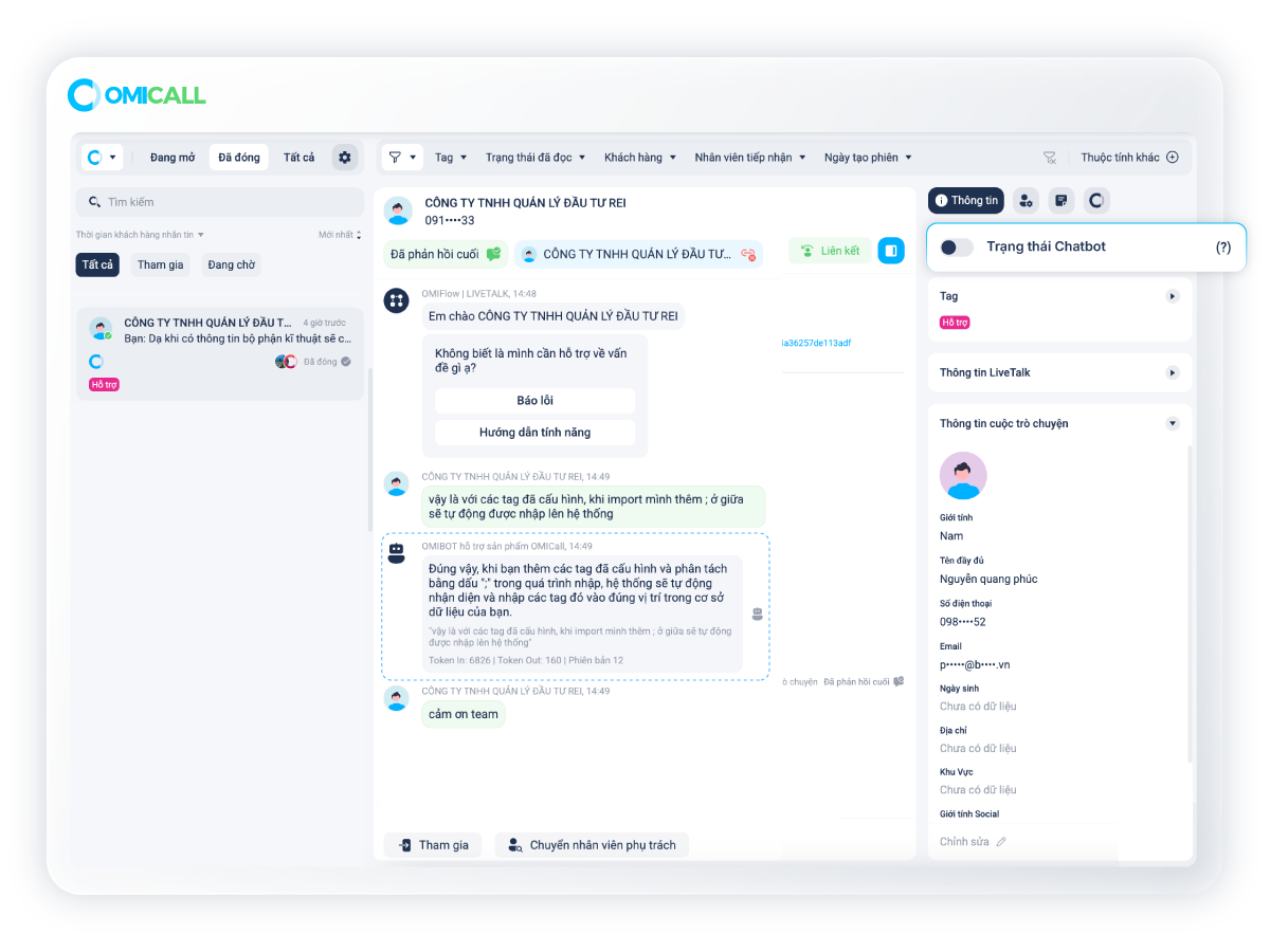 AI Chatbot conversation